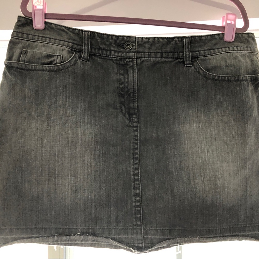 Ann Taylor Loft denim mini skirt